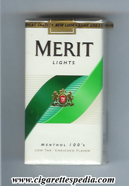merit design 4 lights menthol l 20 s usa