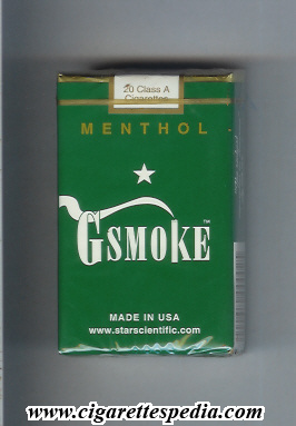 gsmoke menthol ks 20 s usa