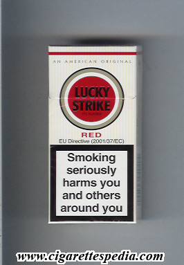 lucky strike red ks 10 h england usa