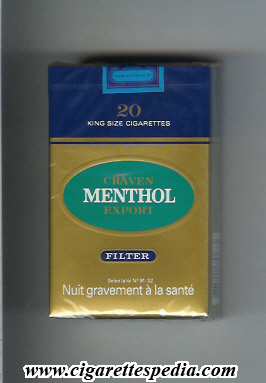 File:Craven export menthol ks 20 s gold blue green holland.jpg