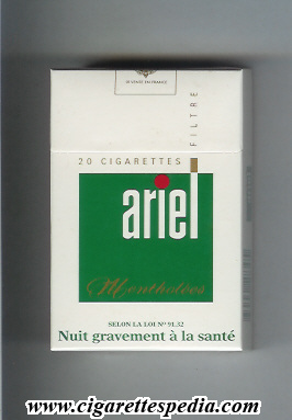 ariel mentholees ks 20 h france