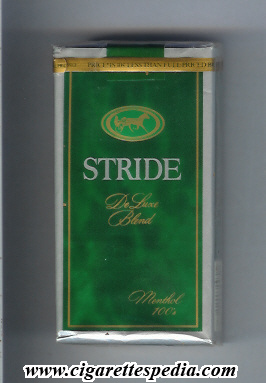 stride de luxe blend menthol l 20 s usa