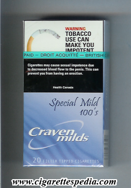 craven milds special mild l 20 h blue canada
