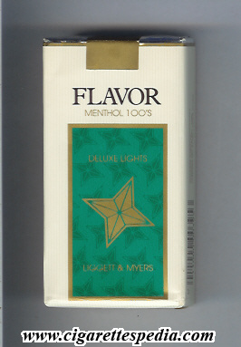 flavor menthol deluxe lights l 20 s usa