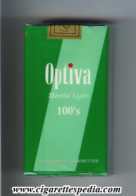 optiva menthol lights l 20 s colombia england