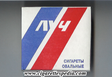 File:Luch t russian version sigareti ovalnie t s 20 b white red blue horizontal sigareti ovalnie russia.jpg