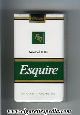 esquire menthol l 20 s usa india