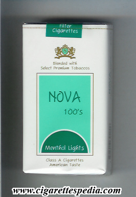 nova indian version menthol lights l 20 s india