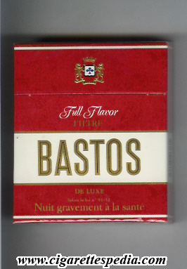 bastos full flavor de luxe filtre ks 25 h belgium