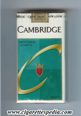 cambridge c menthol lights l 20 s usa