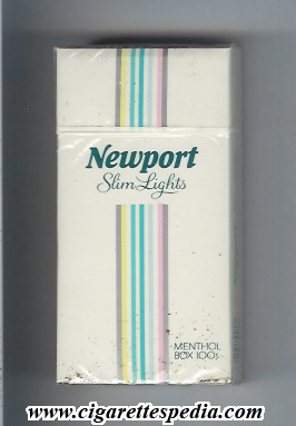 newport slim lights menthol l 20 h usa