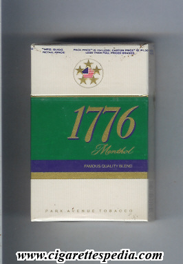 1776 menthol ks 20 h usa