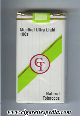 ct american version menthol ultra light l 20 s usa