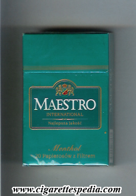 maestro international menthol ks 20 h poland