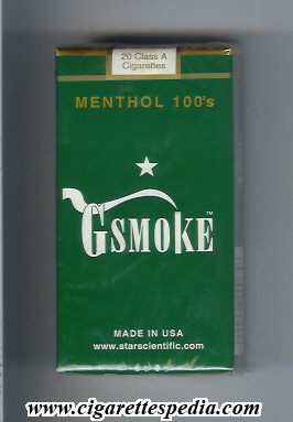 gsmoke menthol l 20 s usa