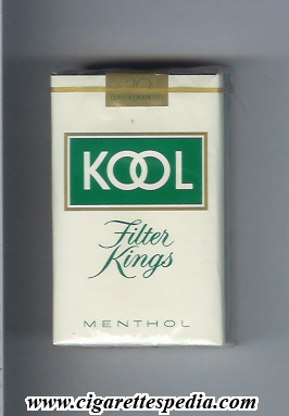 kool design 1 menthol ks 20 s usa