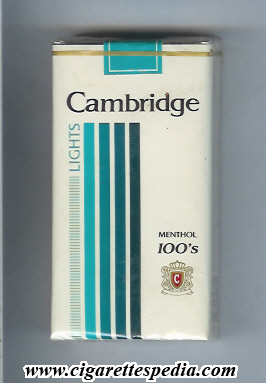 cambridge american version lights menthol l 20 s usa