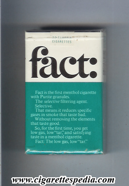 fact menthol ks 20 s white green usa