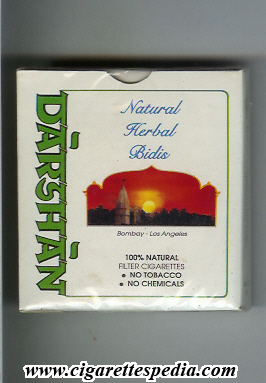 darshan natural herbal bidis ks 20 b usa india