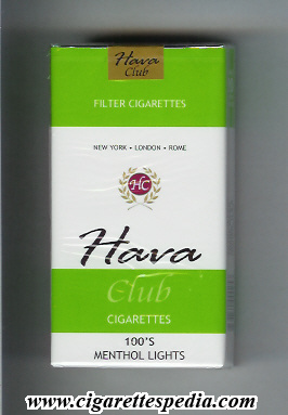 hava club menthol lights l 20 s paraguay usa