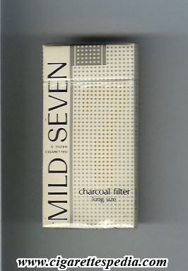 mild seven vertical name old design ks 5 h japan