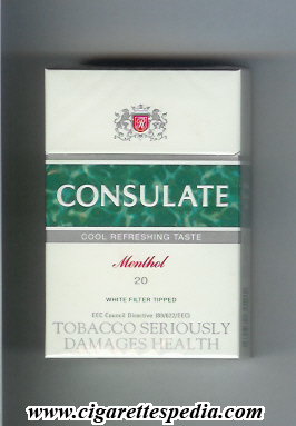 consulate menthol ks 20 h england