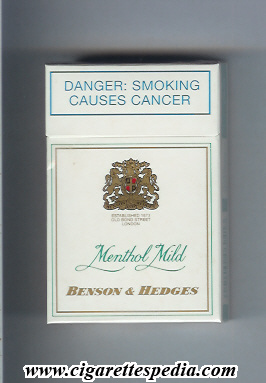 benson hedges menthol mild ks 20 h south africa