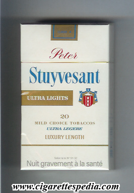peter stuyvesant ultra lights l 20 h holland